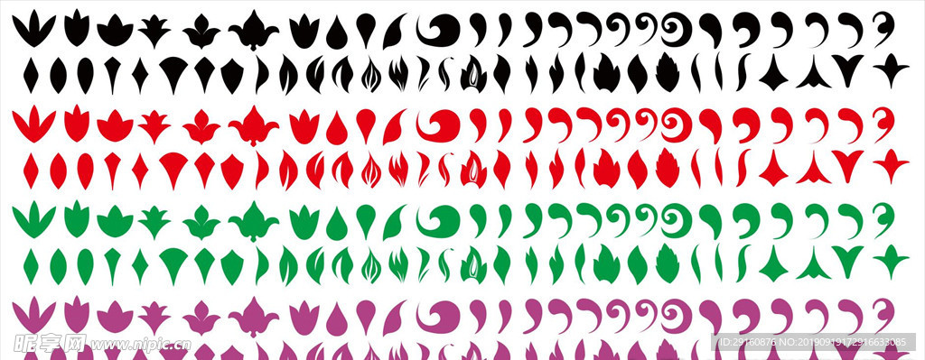 四叶草 花朵 中式 古典 花边