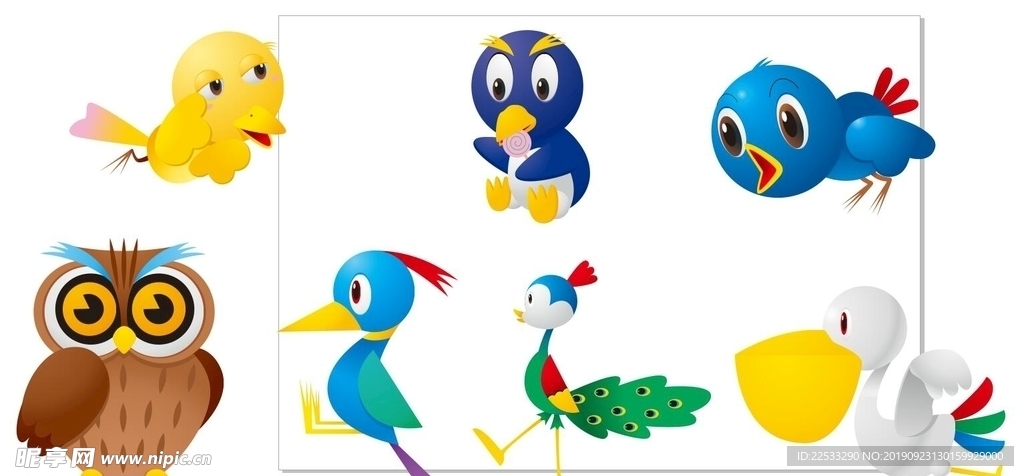 卡通小鸟