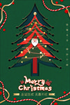 剪纸风格圣诞节海报