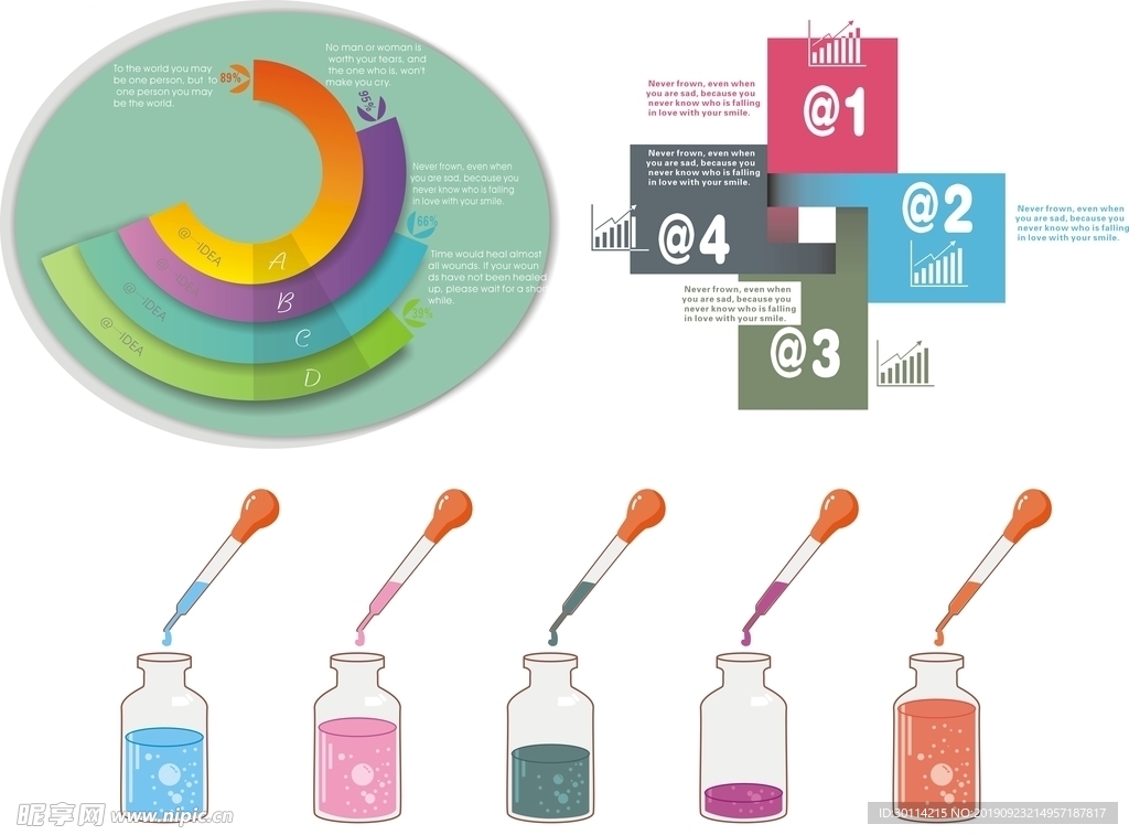 百分比数据分析图