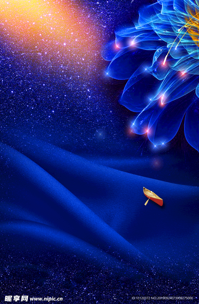 琉璃花朵  蓝色花朵  房地产