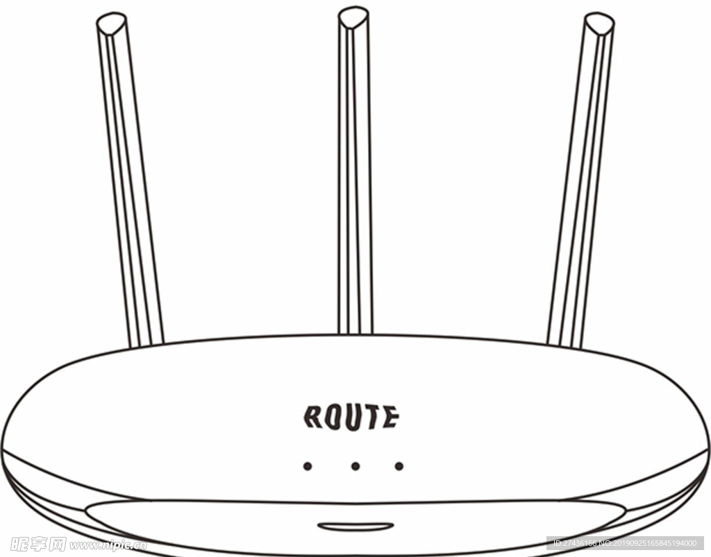 路由器矢量标志图标