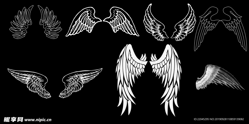 翅膀素材