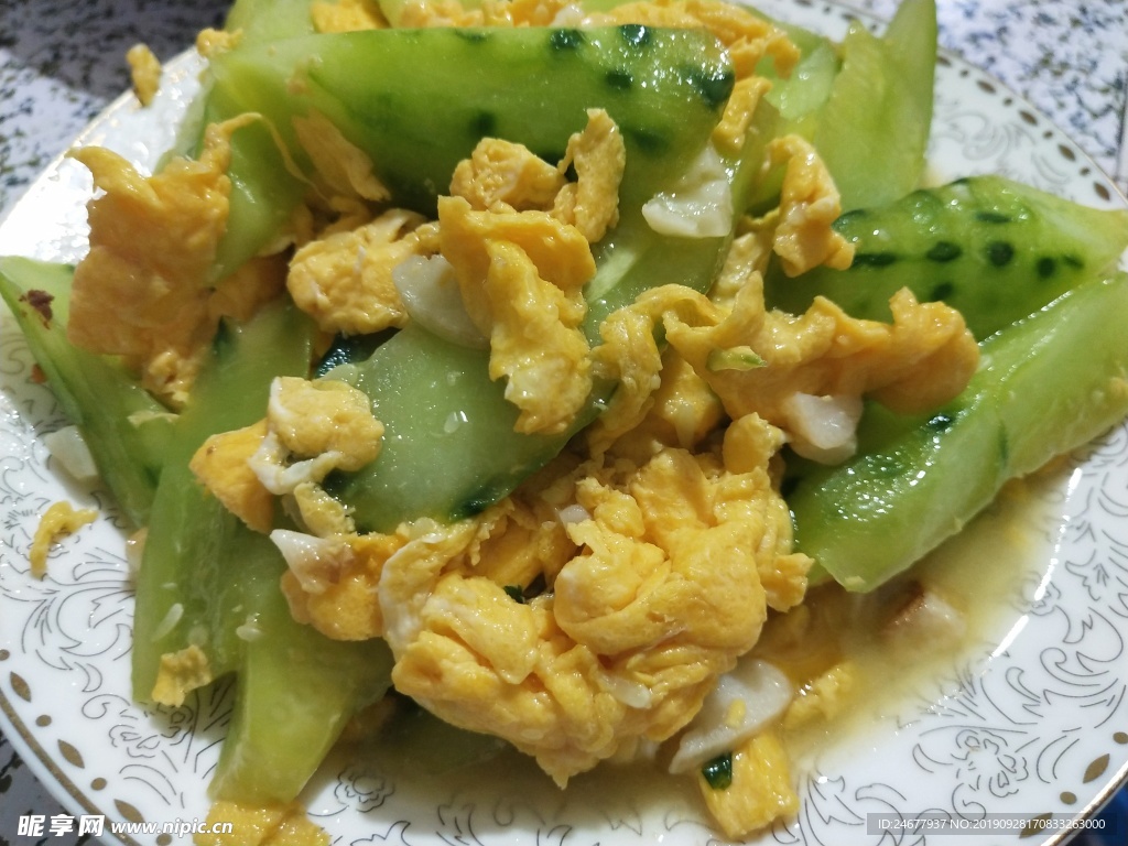 黄瓜炒蛋