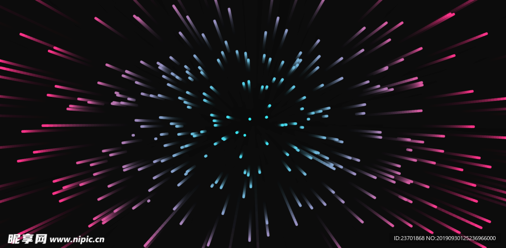 五彩斑斓的放射线图片