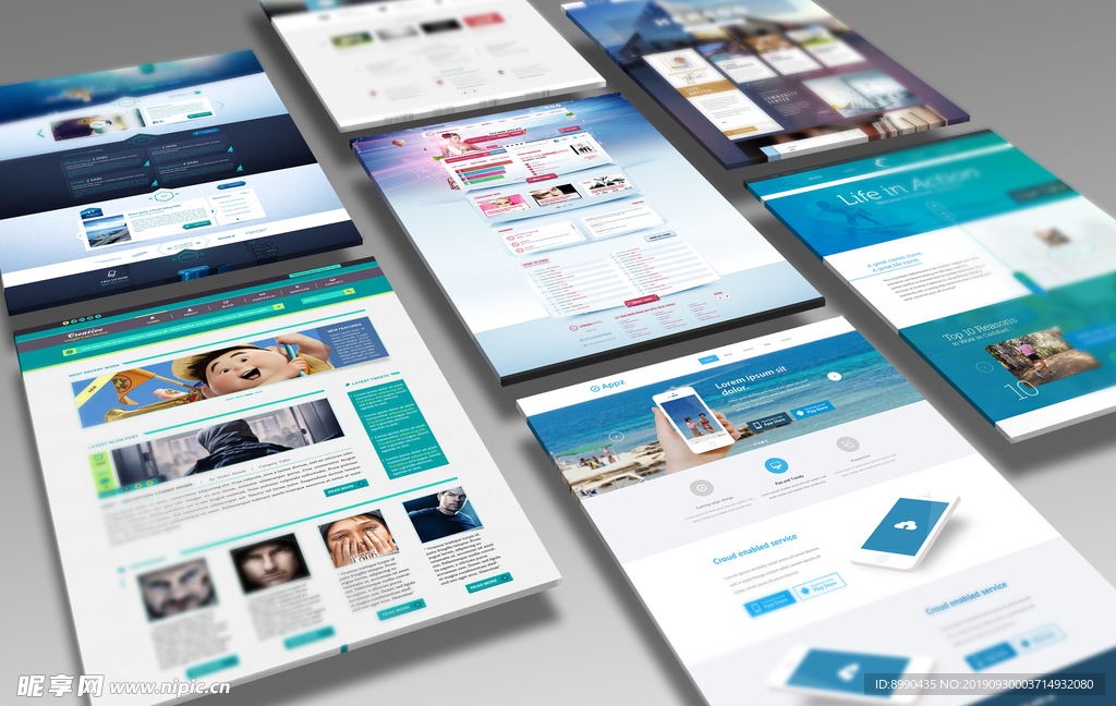 网站界面展示样机