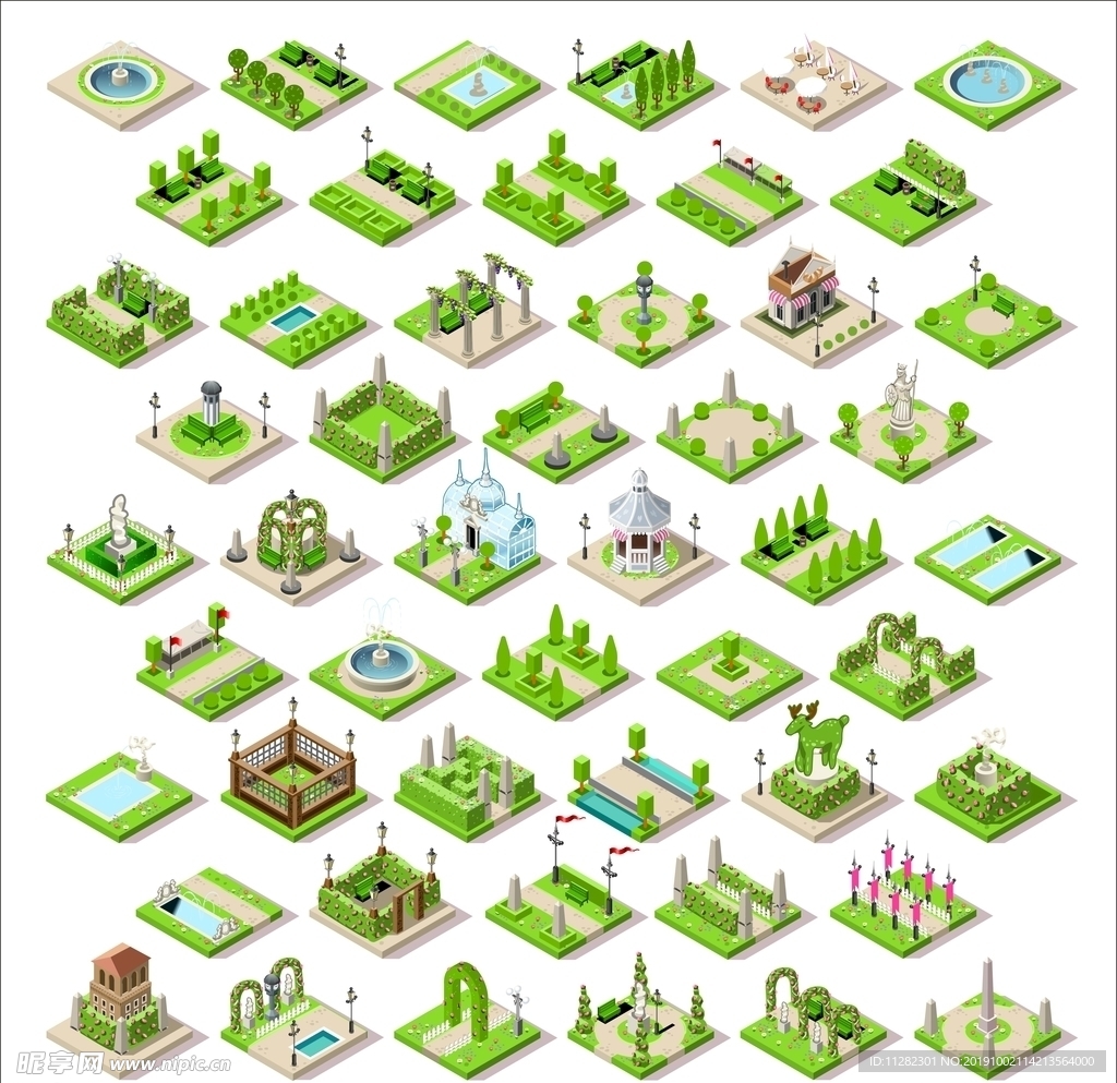 公园广场场景图