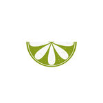 新鲜水果柠檬切片手绘矢量素材