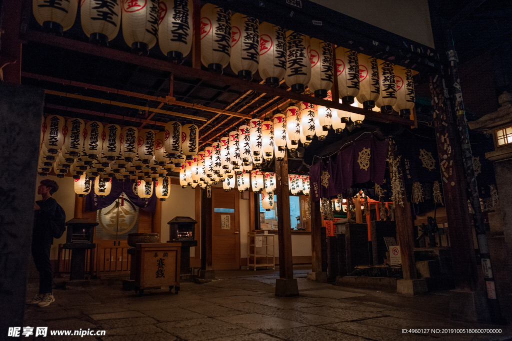 商业街夜景-古色古香