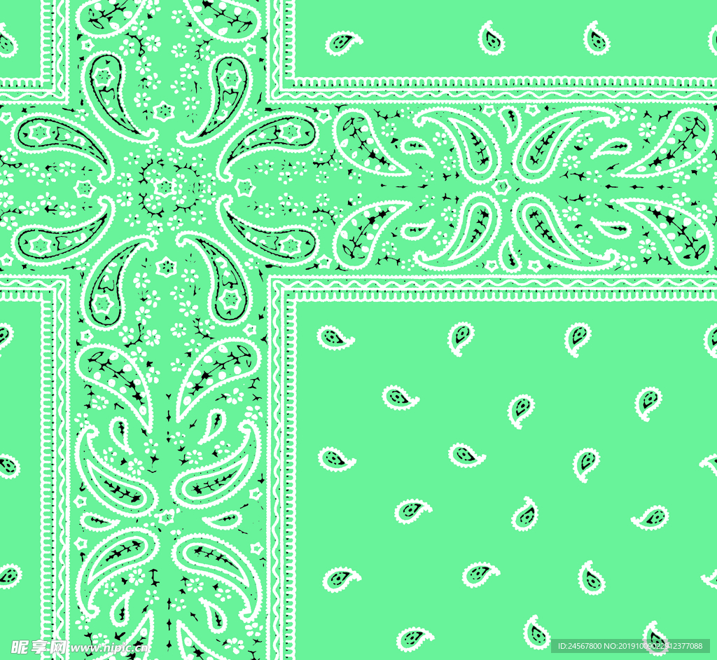 方巾 数码印花 丝巾