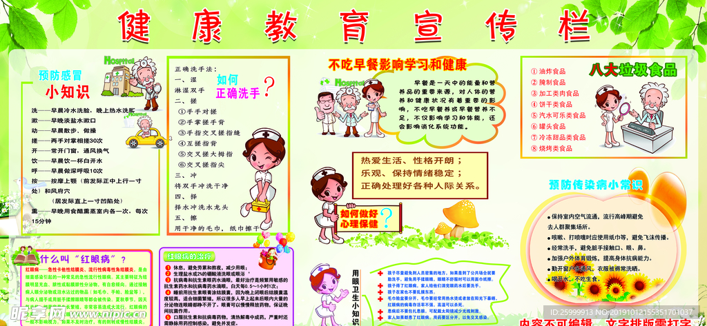 健康教育宣传栏