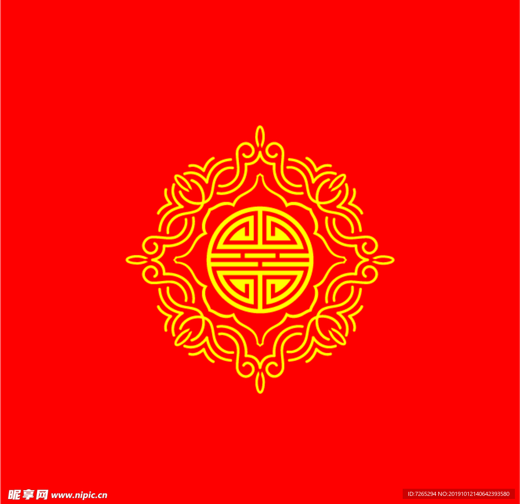 传统花纹 圆形纹饰