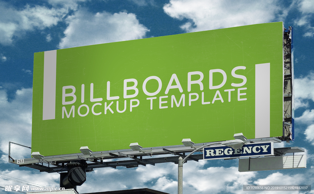 户外广告牌样机