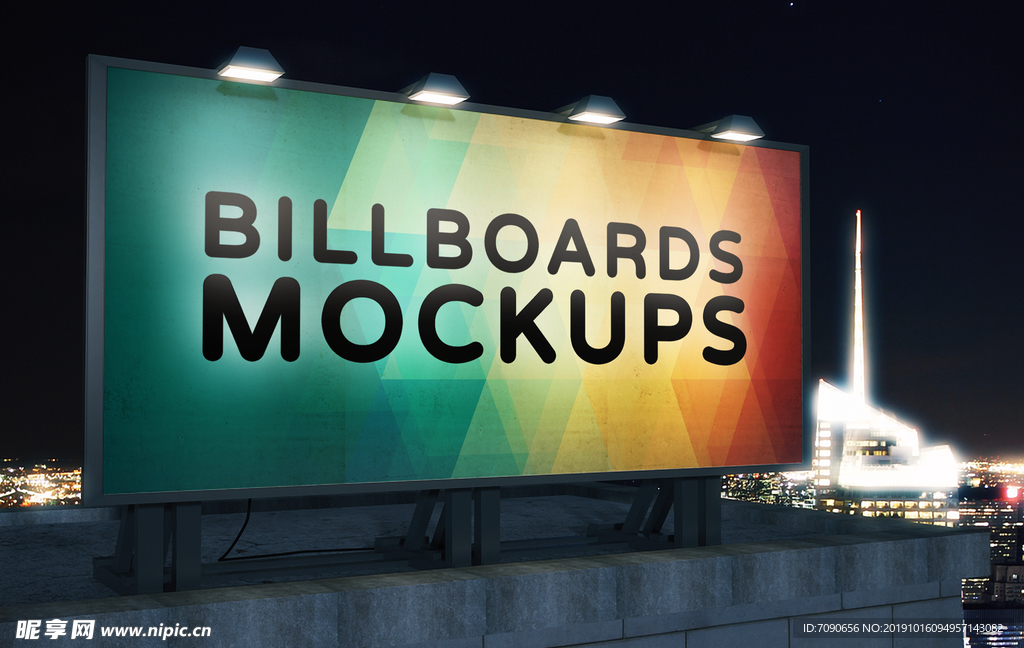 户外广告牌样机