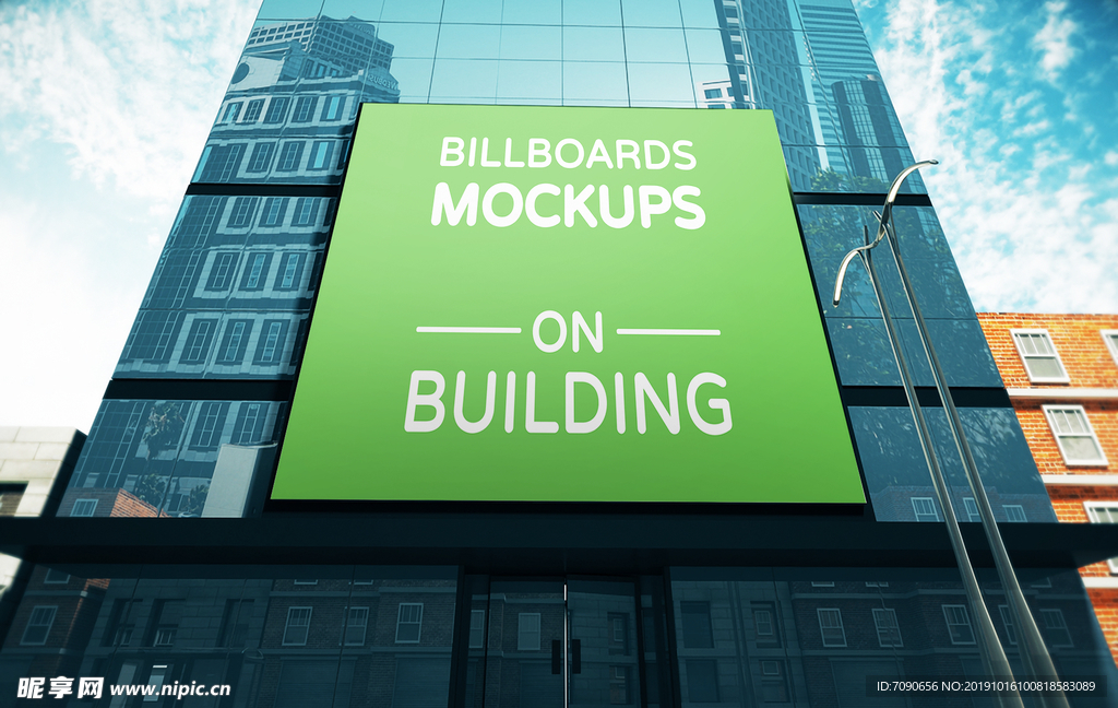 户外广告牌样机