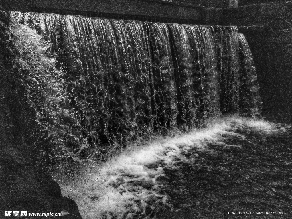 瀑布 黑白 黄龙溪景区 水花