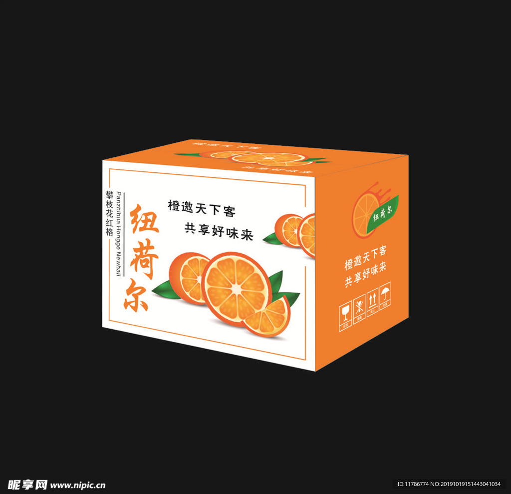 纽荷尔包装箱平面展开图