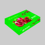 石榴包装箱平面展开图