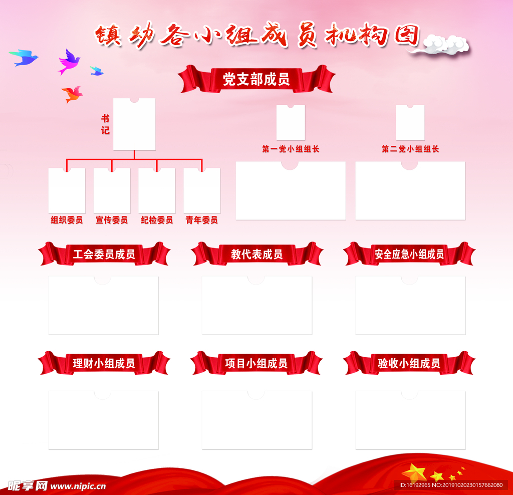 幼儿园各小组组织机构图