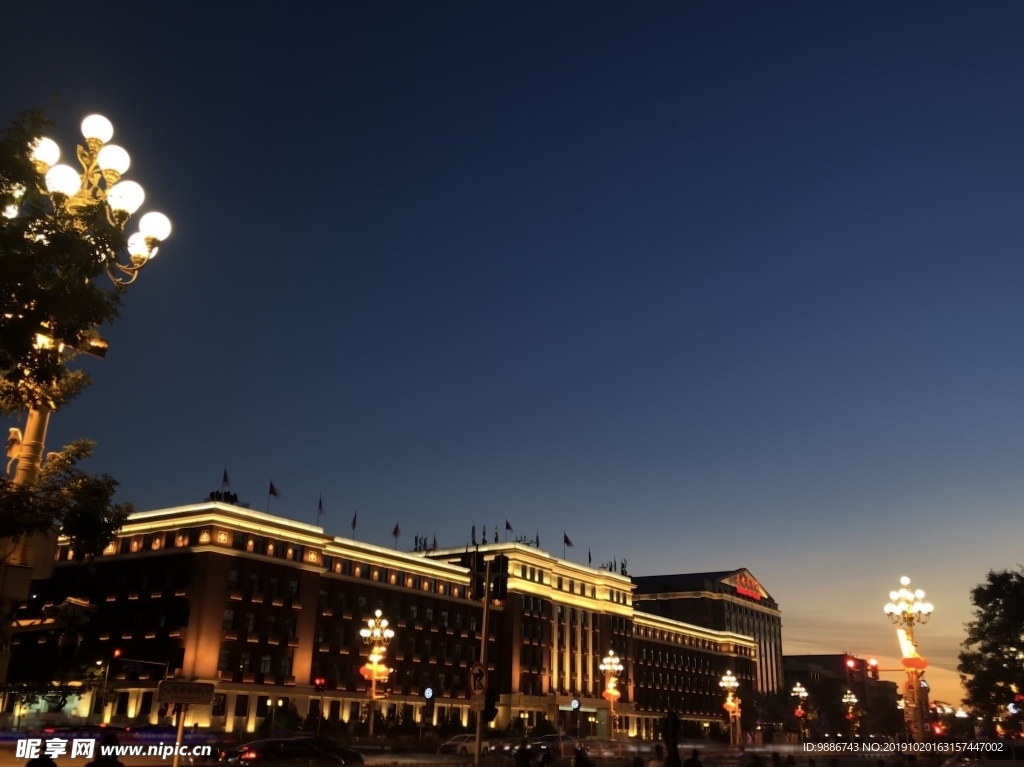 北京王府井夜景