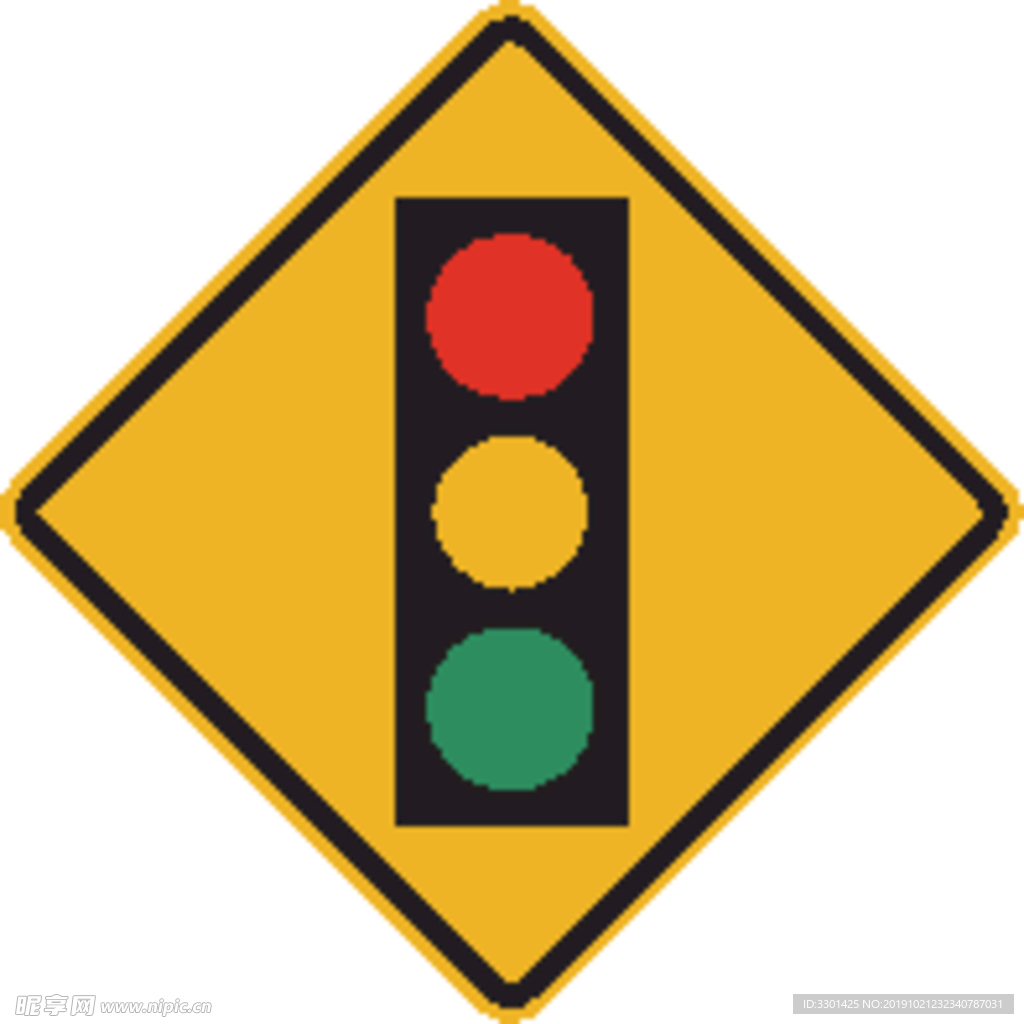 外国交通图标 红绿灯图标 标识
