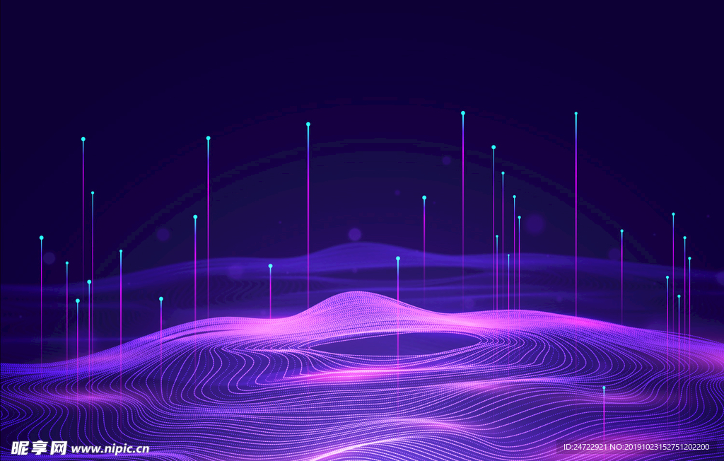 大数据概念线条感科技背景