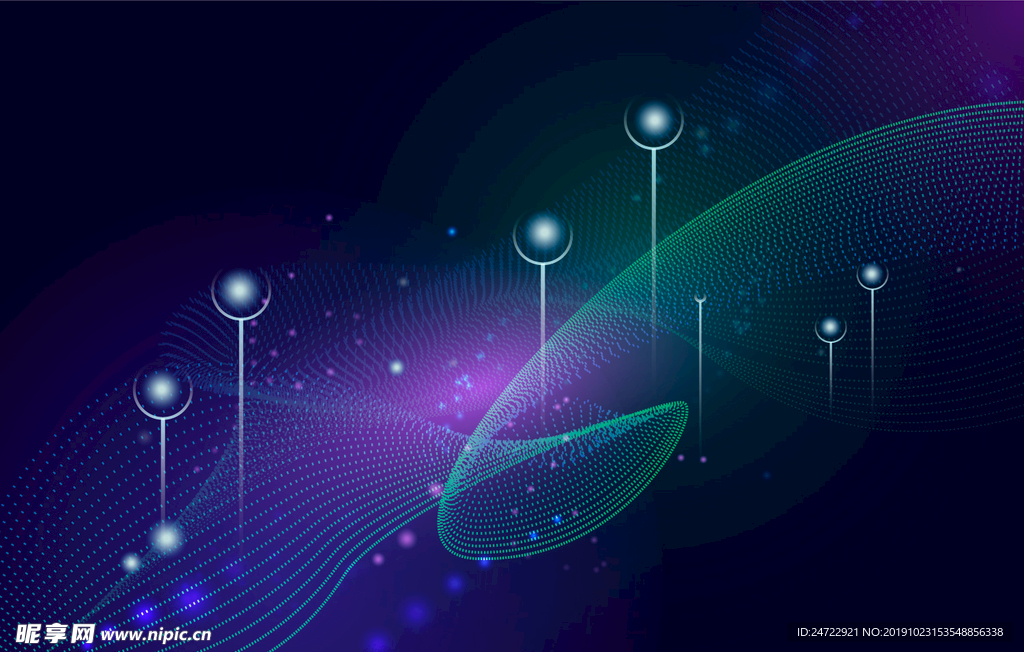 抽象线条粒子科技感背景