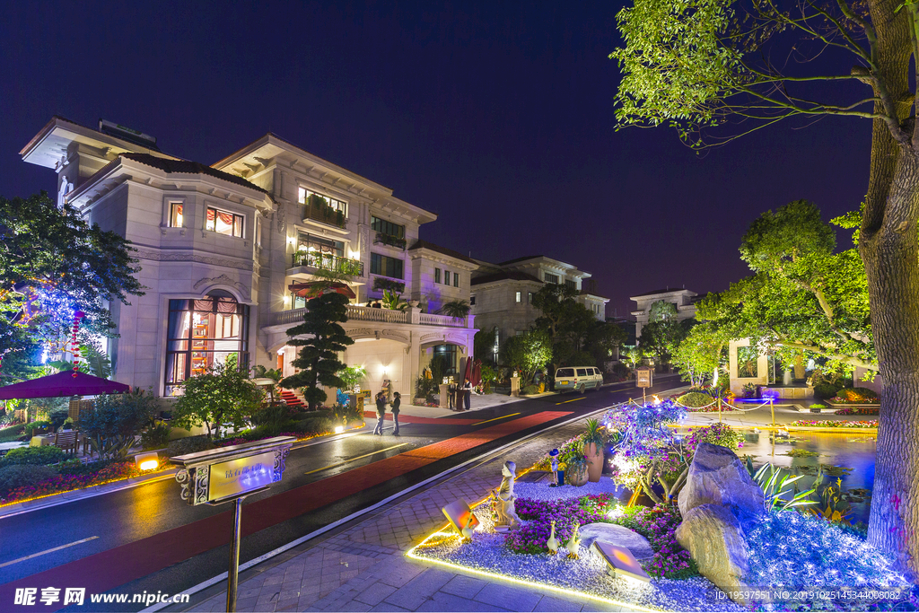 社区小区景观环境摄影素材图