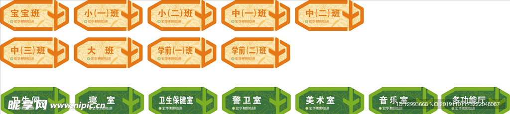 幼儿园班级牌门牌科室牌
