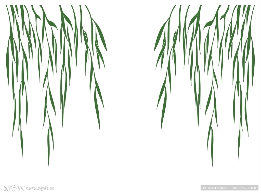 柳叶矢量图