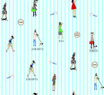 人 狗 数码印花