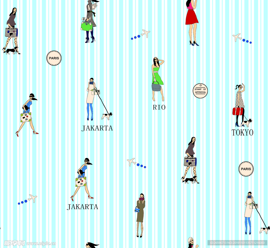 人 狗 数码印花