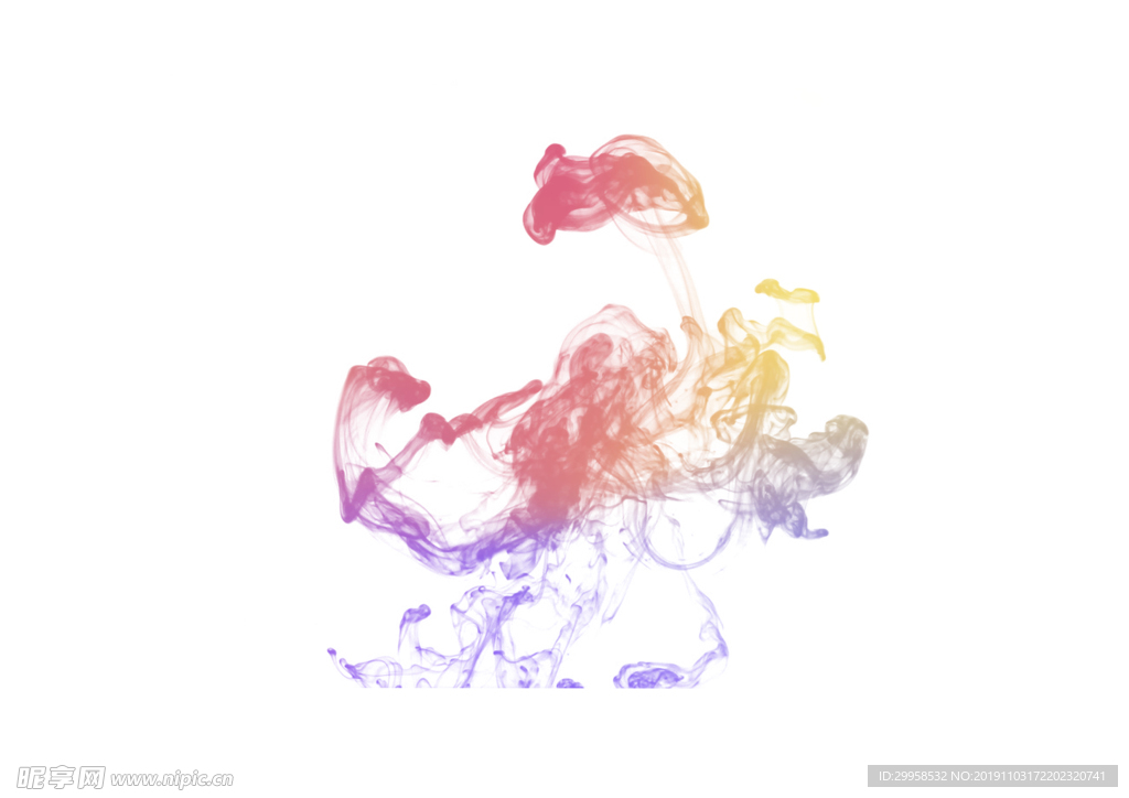 彩色烟雾素材