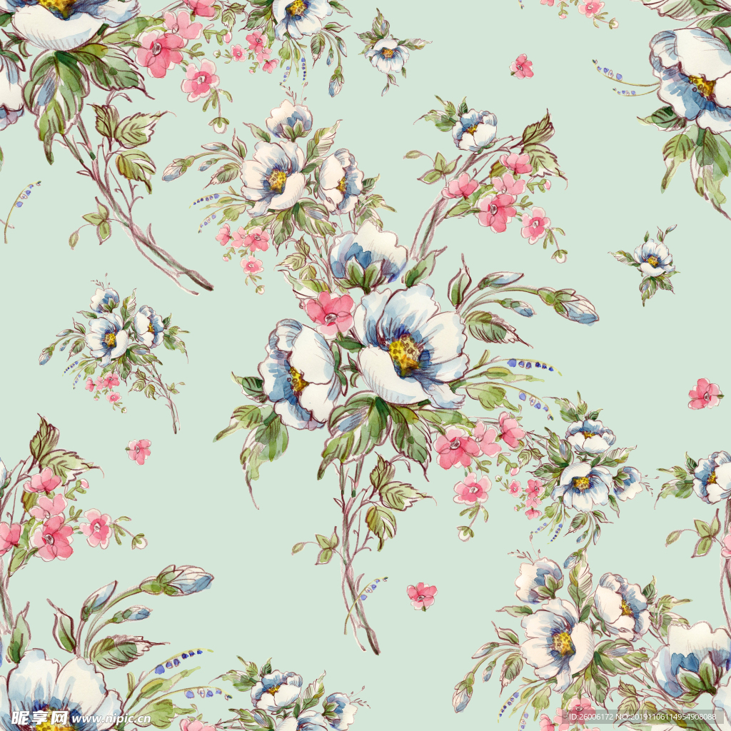 数码印花 大牌 佩斯利  复古