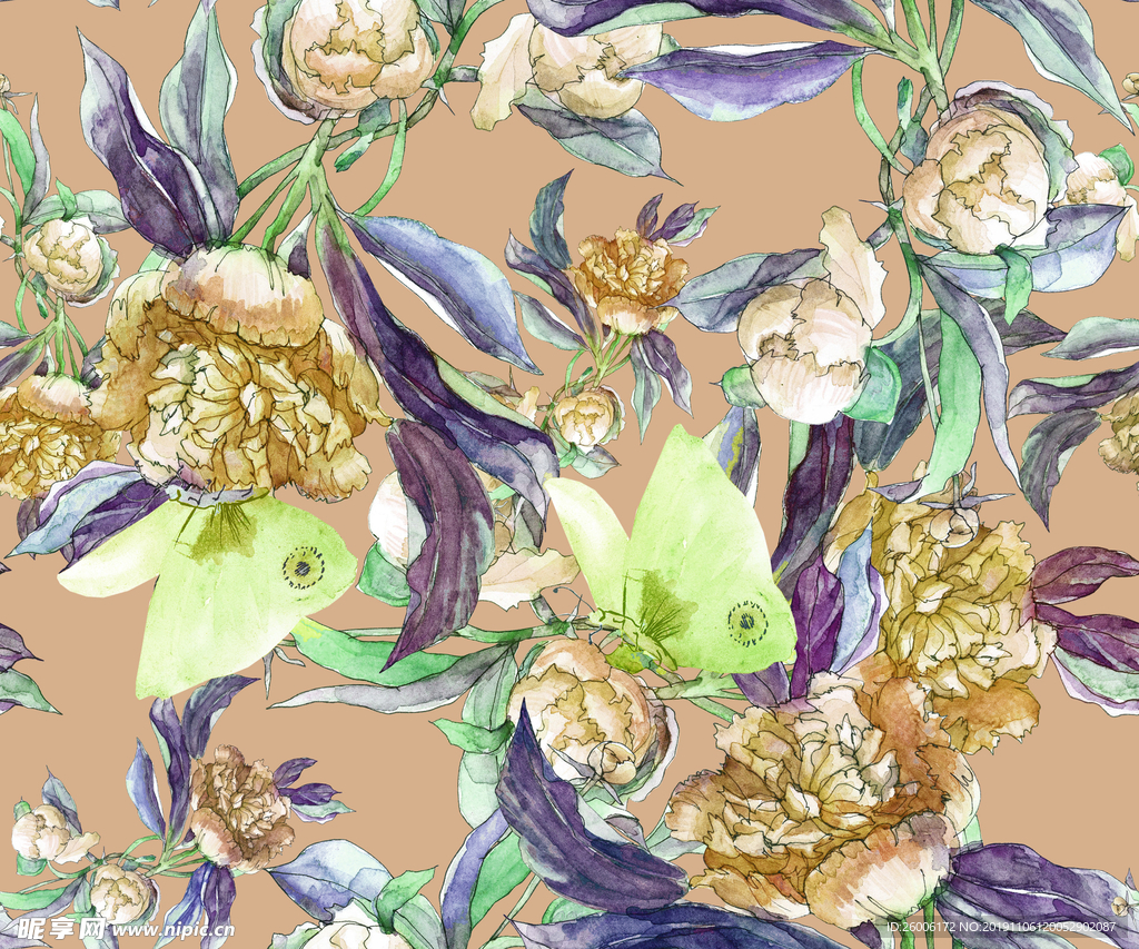 数码印花 大牌 佩斯利  复古