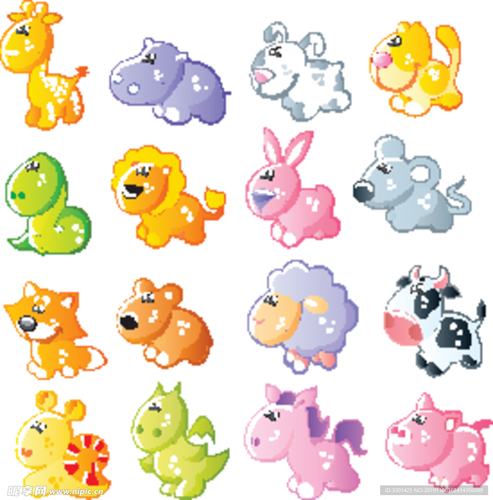 动物图标系列  矢量图