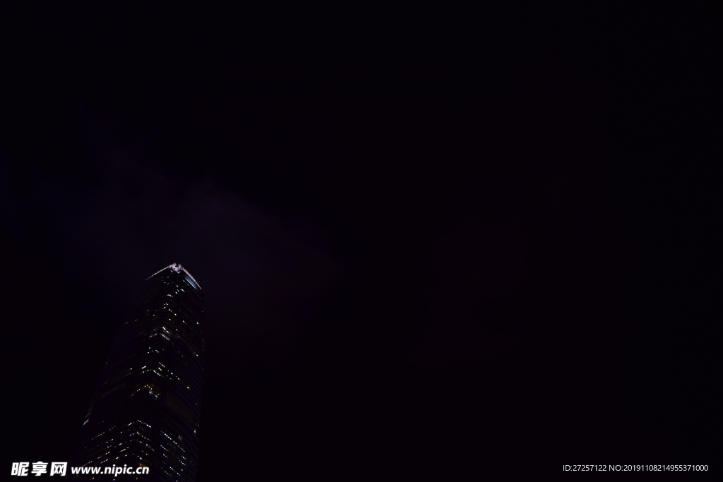 商业大厦的点点灯光