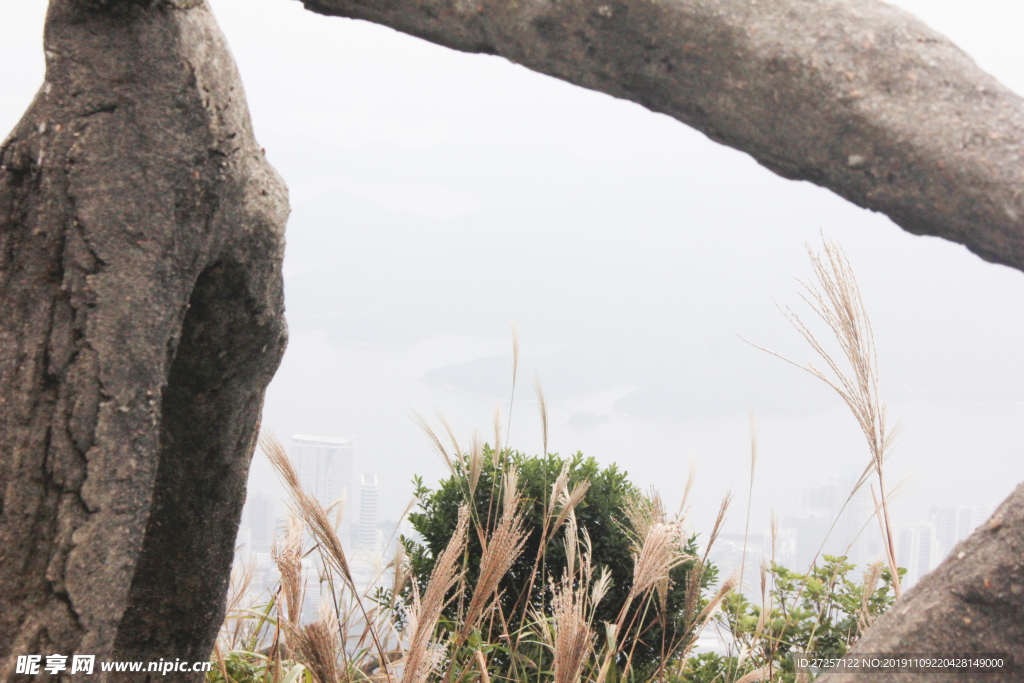 梧桐山爬山手扶