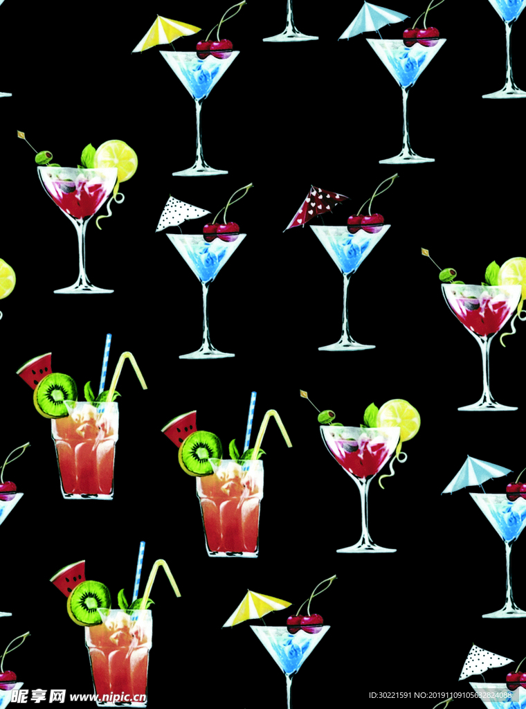 数码 印花 大牌花 高清饮料杯