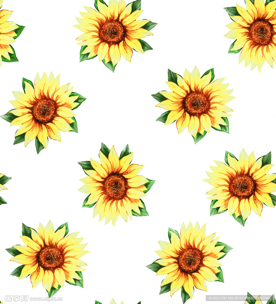 数码印花 大牌花 高清 太阳花