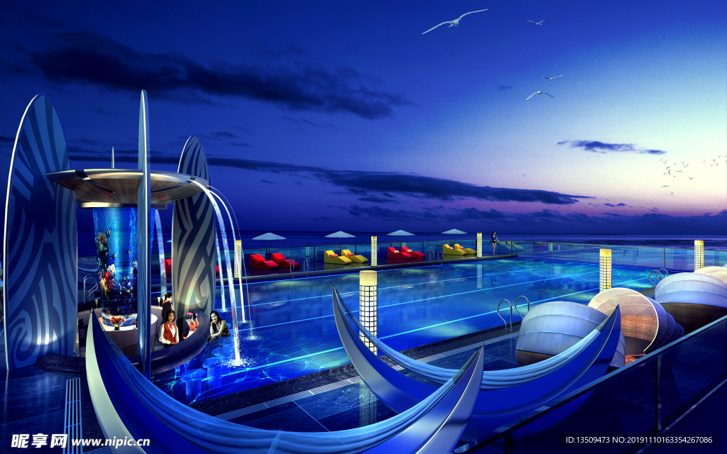 游泳池效果图