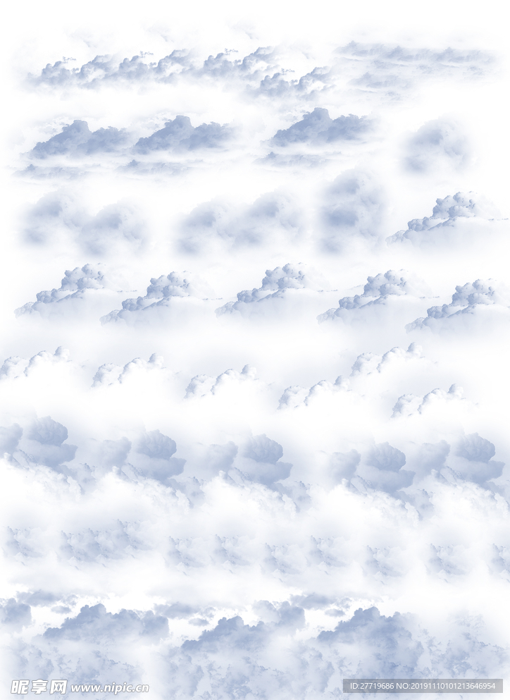 PS云朵笔刷10个逼真