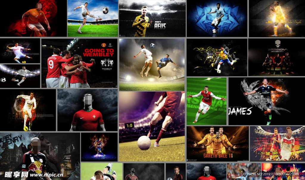 足球主题背景画