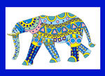 彩色大象
