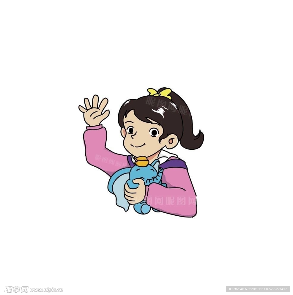 原创卡通小女孩