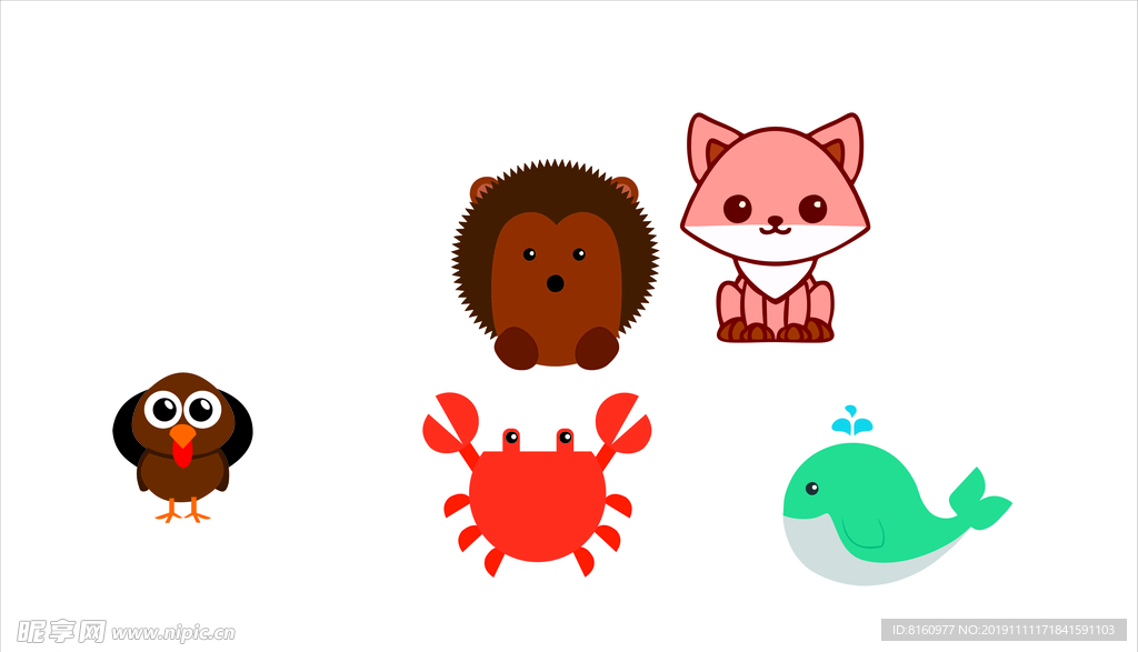 小动物图标  可爱元素 小狮子