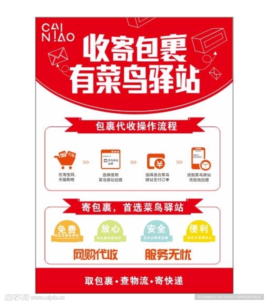 菜鸟驿站 收寄包裹