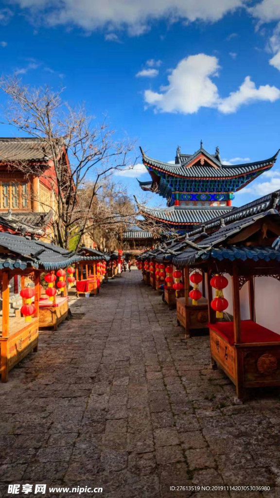 美丽的古街图片