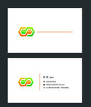 清爽二维码 清新名片 干净