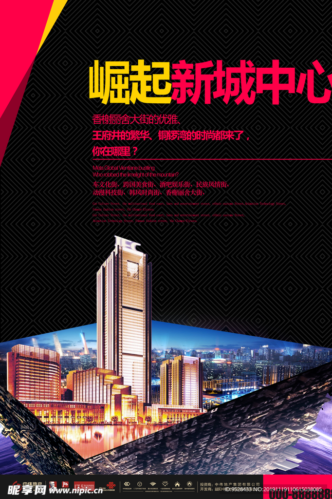 商业地产招商海报